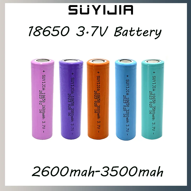 

2023 New 3.7V 18650 Battery 2600mAh-3500mAh Lithium-ion Rechargeable Battery Suitable for Laptop Battery