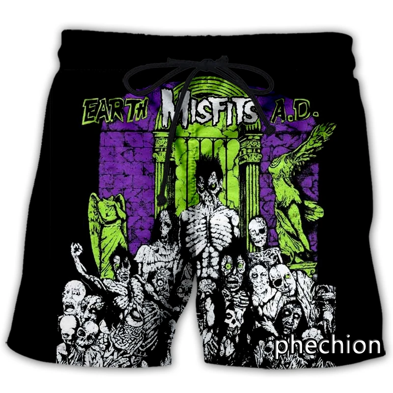 

phechion New Men/Women Misfits Art 3D Printed Casual Shorts Fashion Streetwear Men Loose Sporting Shorts A230