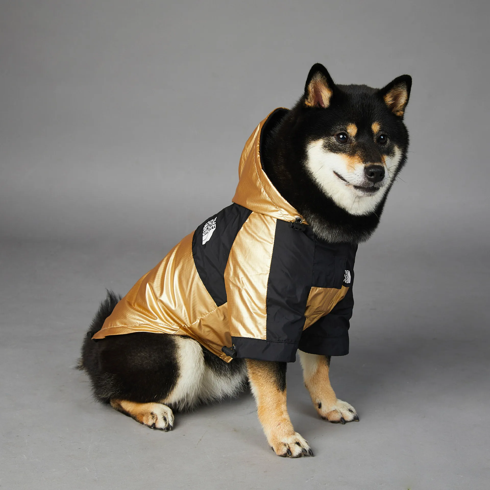 Waterproof Raincoat Dog Jacket Adjustable Wind Coat with Hood Pet Supplies Suitable for Big Dogs