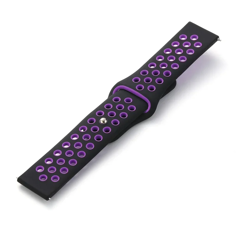 Enhanced Sports Silicone Strap, 22mm, Versatile Wristband Bracelet
