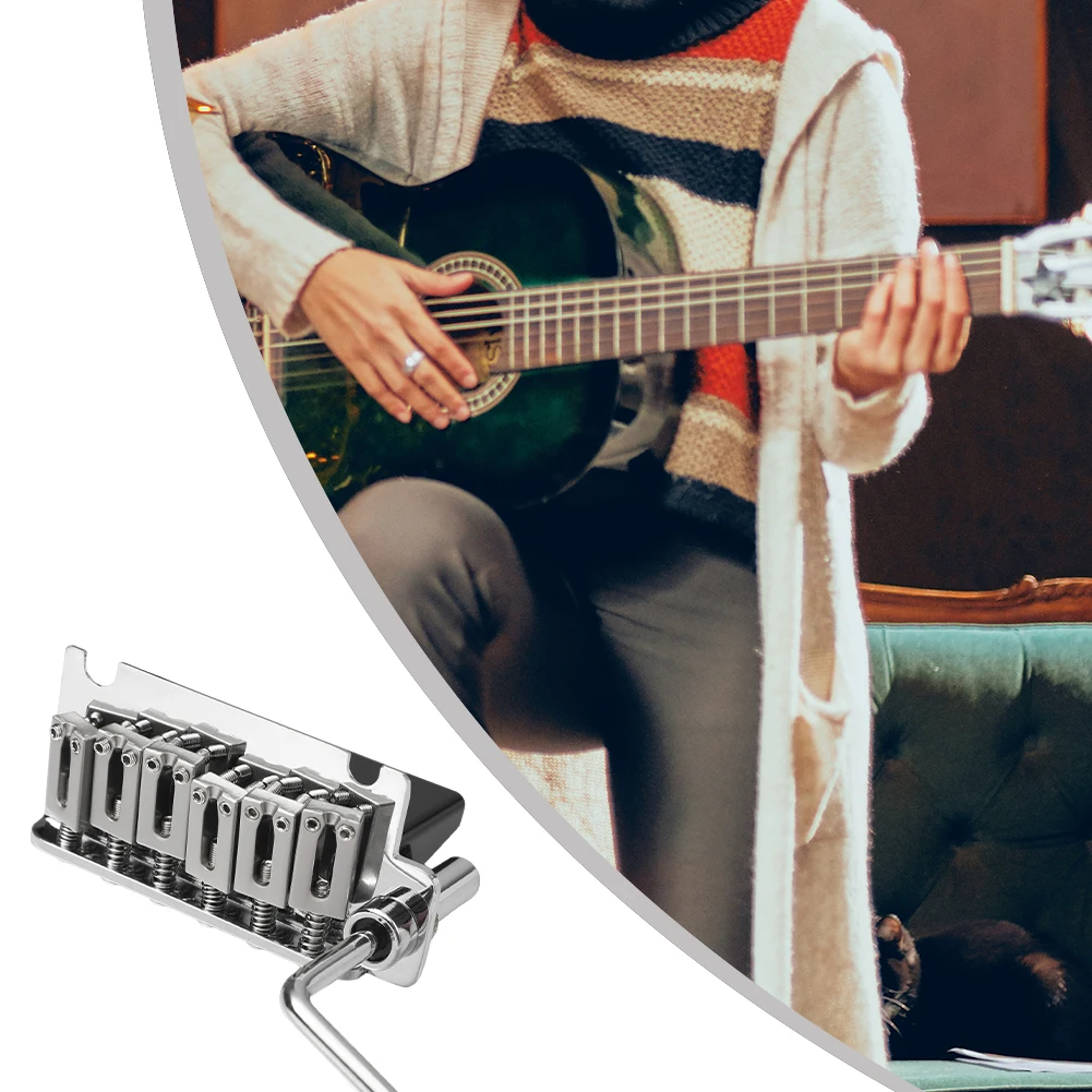 10.5mm Electric Guitar Bridge 2 Post Point Electric Guitar Tremolo System Bridge for Stratocaster Strat 6 String Electric Guitar