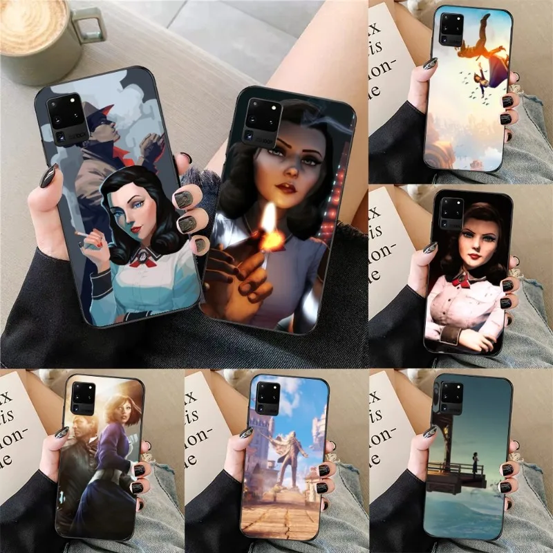 Custodia Per Telefono Bioshock Infinite Per Samsung Galaxy S23 S22 S21 S10 S9 S8 Plus Cover Per Telefono Nera Ultra Morbida