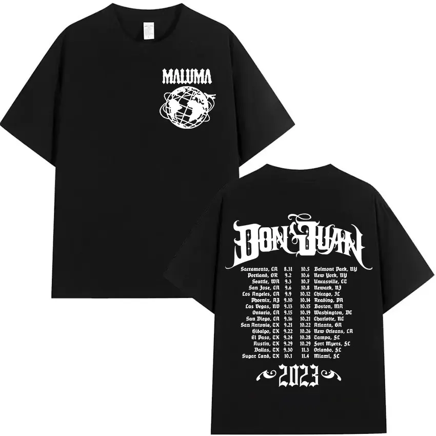 Rapper MALUMA 2024 Album Graphic T Shirt Men's Hip Hop Retro Style Short Sleeve T-shirt Fashion Oversized Cotton Tees Streetwear 4