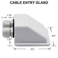 Support de montage de panneau solaire, ensemble d'angle ABS caravane, kits de supports de montage de panneau solaire, supports de fixation de panneau, protection UV 6