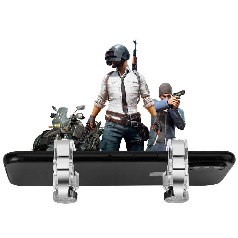 Mobile Phone Game Fire Button Smart Phone Metal Game Trigger L1 R1 Shooter For iphone Knives Out / Survival Rules / PUBG gaming trigger controller