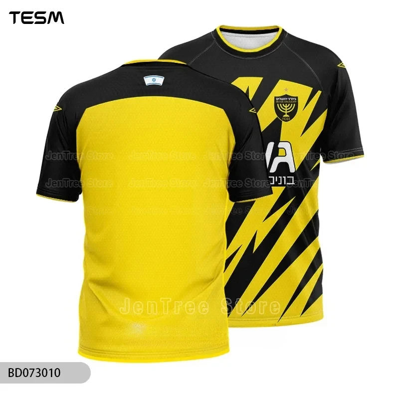 New Men Sports Serseys 3D High-Definition Printed T-Shirts Short Sleeves Casual Outdoor Beitar Jerusalem Shirts Team 3