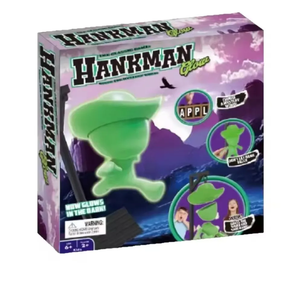 משחקי לוח מגנטיים Hangman משחק מילים מסתובבות בחושך משחק מילים לפני אינטראקציה Hank Falls משחק שולחן