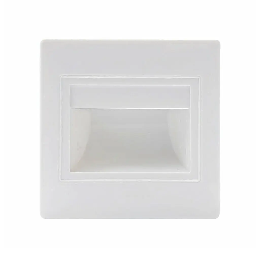 

10pcs/lot LED Footlight Square Recessed Staircase Light Wall Lamp for stairs step stairway White Wall Corner Lights