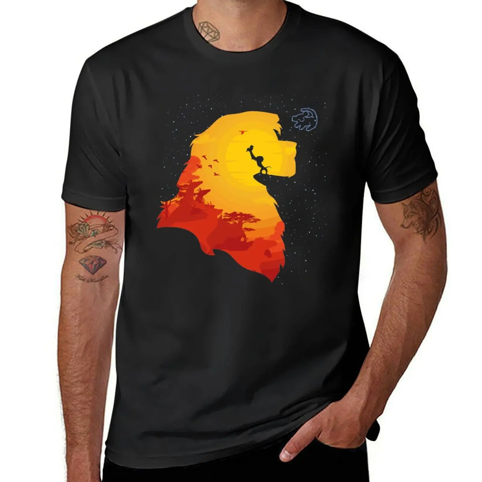 The king of the animals T-Shirt Short sleeve tee sports fans mens graphic t-shirts