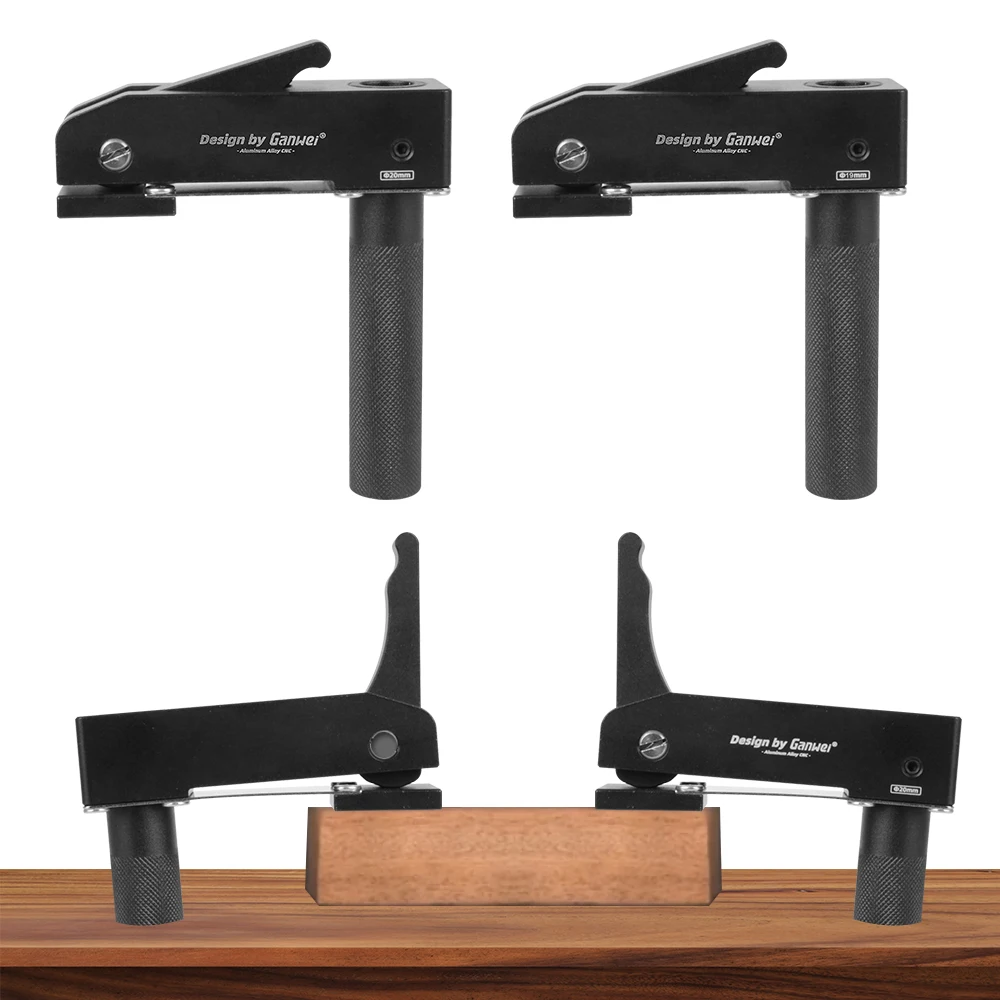 

Fast Fixed Clip DIY Clamp Woodworking Clamp for Woodworking Benches Desktop Clip 19/20MM Hole Tool Adjustable Aluminum Alloy