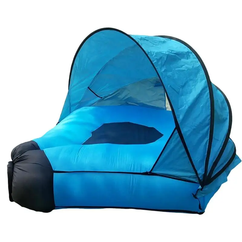 

Inflatable Sofa Air Recliner Sofa With Tent Windproof Air Pump Free Lounger UV-Resistant Fishing Camping Outdoor Party Picnic