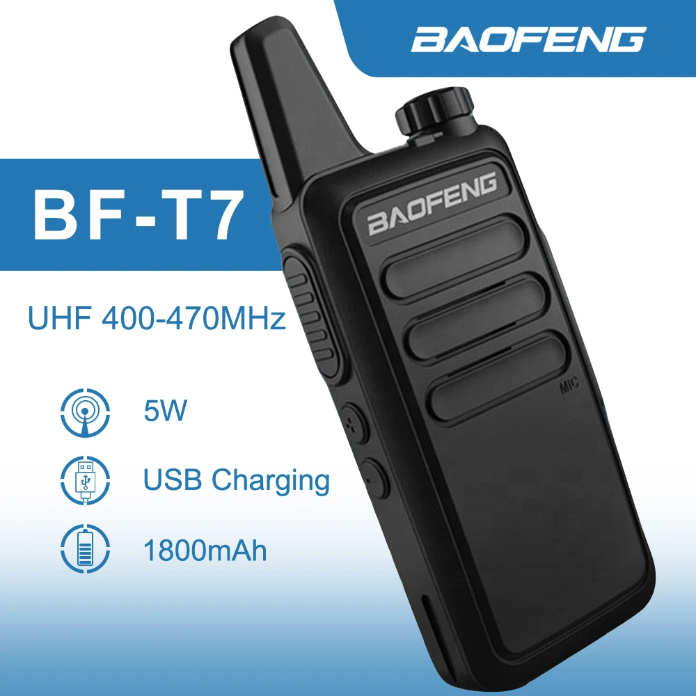 BaofengBFT7MiniHandheldRadioWithDCChargerUHF400470MHz3WHam