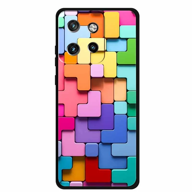 Ultra Soft Silicone TPU Protector Phone Case - Colorful Shell Design