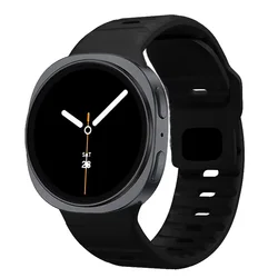 Silicone Sport Wristband Strap - Durable and Comfortable Fit Bracelet - Galaxy watch ultra (Black)