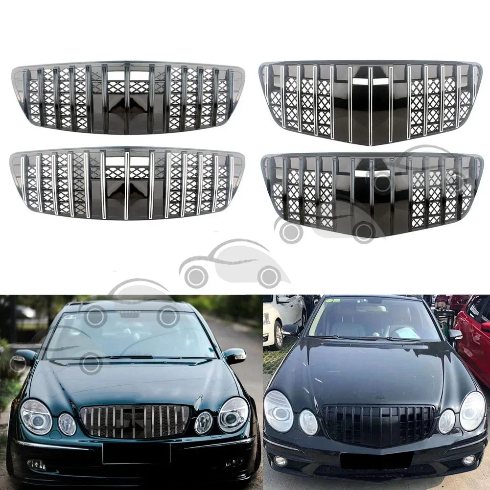 Front Grill GTR Style Grille Bumper For Mercedes-Benz E-Class W211
