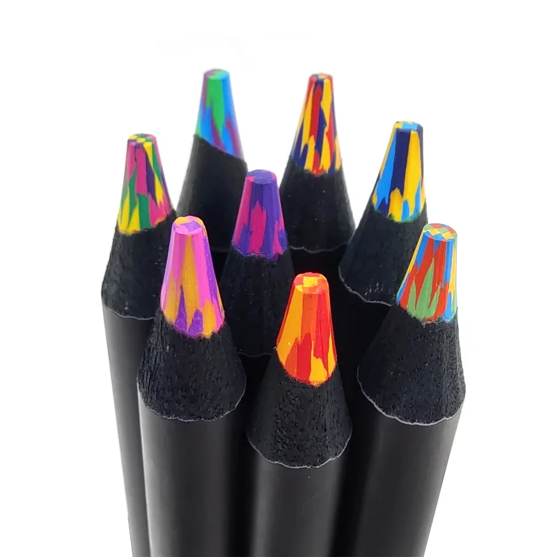 Penne Magiche Per Bambini Set 30 Matite Colorate Arcobaleno 4 In 1 - Matite Multicolor Per Disegno Artistico, Colorazione E Schizzi Gadget Compleanno