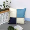 Modern Blue Geometric Linen Cushion Cover for Car Living Room Sofa Bedroom Home Decor, 40x40 45x45 50x50 60x60 Pillowcase 4