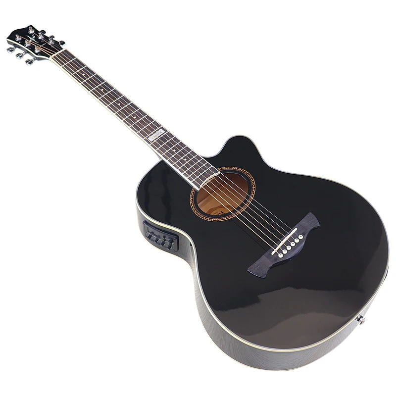 Acoustic Electric Guitar 6 Strings 40/41 Inch Folk Guitar With Bag