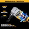 Cordless Electric Nibbler Compatible with Dewalt 18V 20V Battery Cutting Tool for Cutting Stainless Steel,Aluminium,Plastic 2