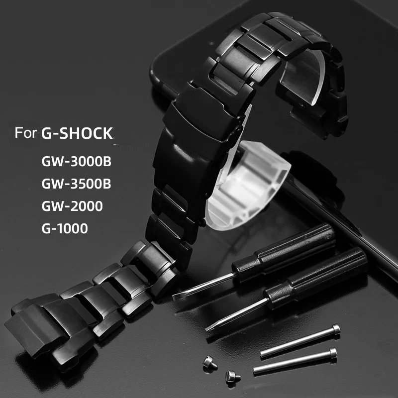 

Stainless Steel Strap Replacement Casio G-SHOCK Series 5121 GW-3000/3500/2000 G-1000 Watch Band Steel Band