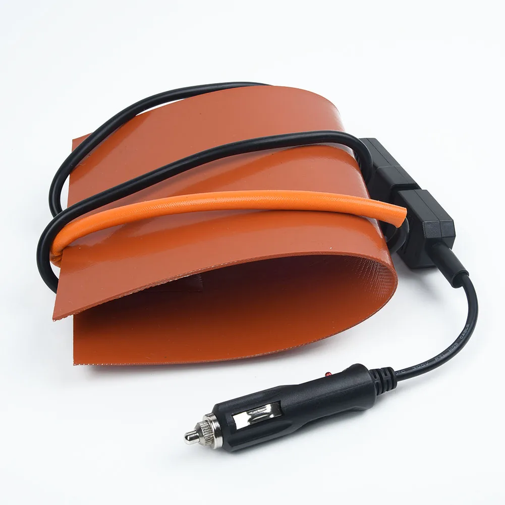

Pizza Silicone heating Pad 100W Food Hot Parts Thermostat Wires 12V 65 degrees Delivery Bag Flexible Mat Orange