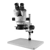 3.5X-90X Continuous Zoom Stereo Trinocular Microscope + 0.5X 2X Auxiliary Objective Lens 48mp 55mp 4K HDMI USB Microscope Camera 2