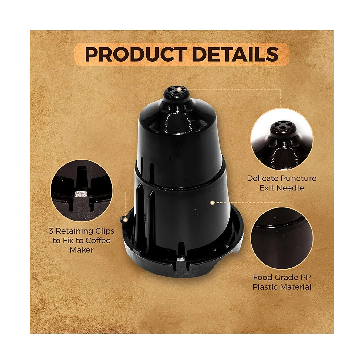 Replacement for Keurig Holder Part with Exit Needle, Compatible K-Elite, K-Café, K-Slim, Classic Models - Coffee Makers