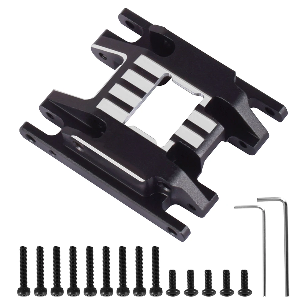 Supporto Servo In Alluminio AXspeed Per RC Crawler TRX4M TRX4-M 1/18, Ricambio Upgrade Nero, Stabile E Durevole - 2
