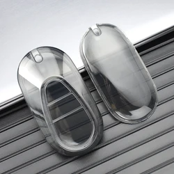 Premium TPU Car Key Case Protector (Transparent black)