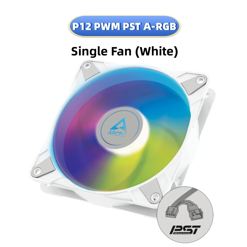 【未使用品】ARCTIC P12 Pro A-RGB 3個 P12 Pro A-RGB (White) | 3 Pack | 120 mm A-RGB PWM Fan with