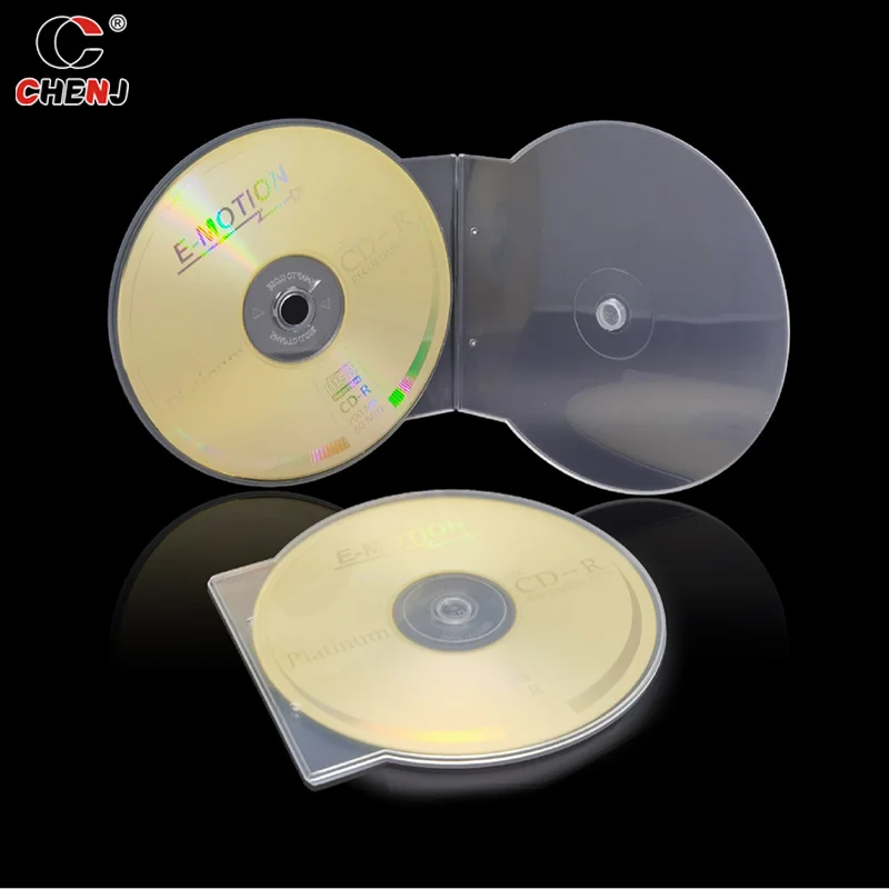 1PC Storage Box 12.5CM Plastic Round Disc CD DVD Disc Box cd dvd storage bag cd dvd storage case storage box bag tape storage box