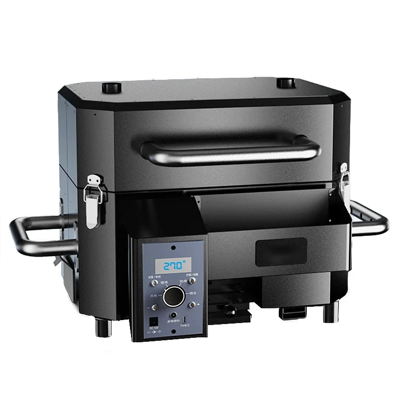 Lar Cooking Area Offset Particulate Carbon BBQ Grill Barbecue Smoker With Excellent Cooking Space