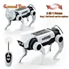 2 IN 1 RC Mechanical Dog Remote Control Cat Children's Toy DIY Assembly Science Electric Robot Dog Cat Model Set Educational Toy 1
