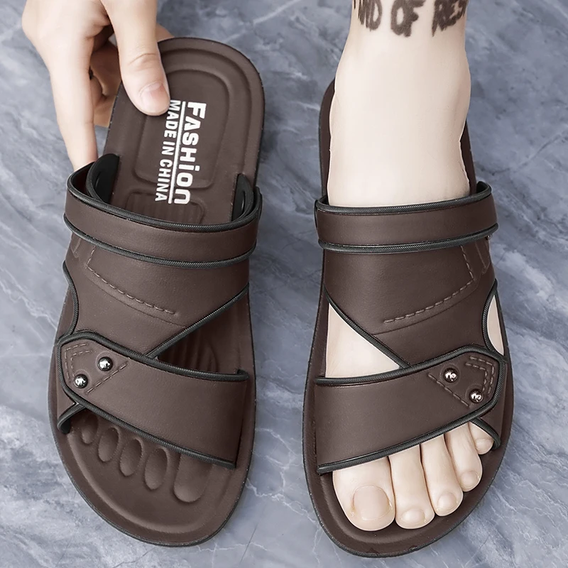 الصيف الرجال الصنادل الترفيه أحذية الشاطئ الذكور ع...