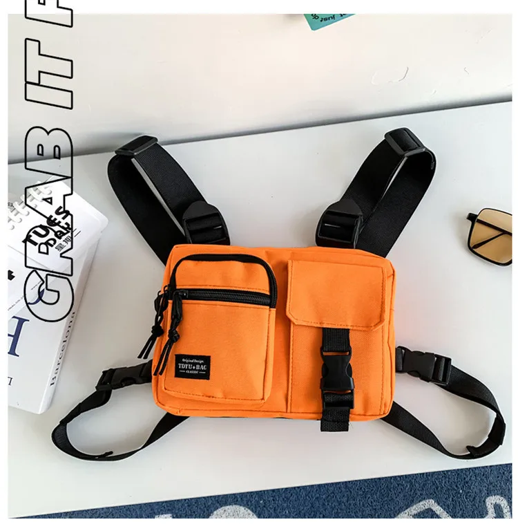 Men's and Women's General Bag Sports Style Fashion Couple's Street Hip Hop Cool Handsome Chest Bag Backpack 2022 New on New Bag