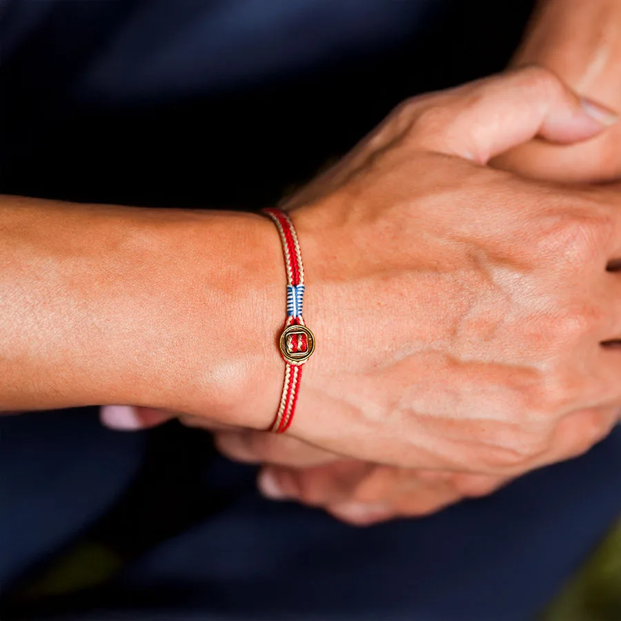 Rope Leather Ethnic Bracelet for Men Thin String Charm Accessory