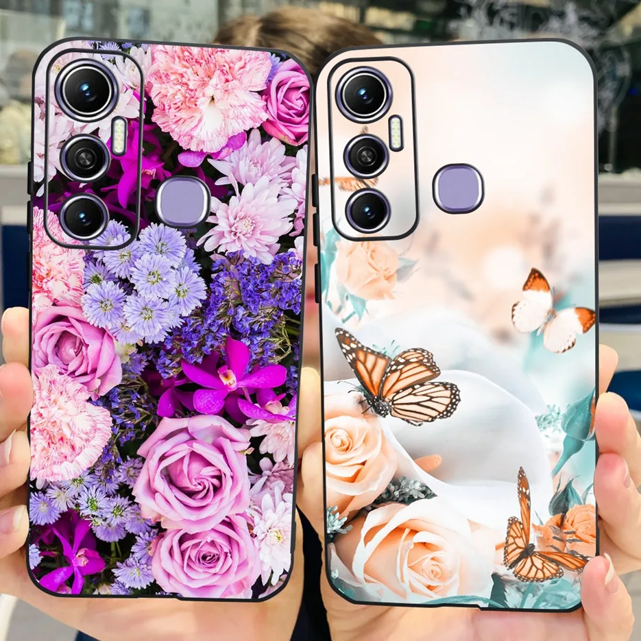 Cute Cartoon Flowers Silicone Soft TPU Phone Case - Enhanced Protection Bumper Cover