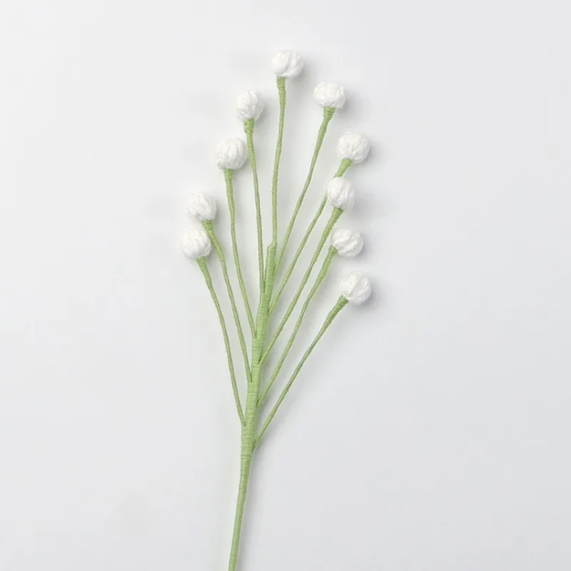 1pc Handmade Flower Arrangement Bouquet Crocheted Imitation Living&Study Room Decora Bouquet Finished Flower Accessories