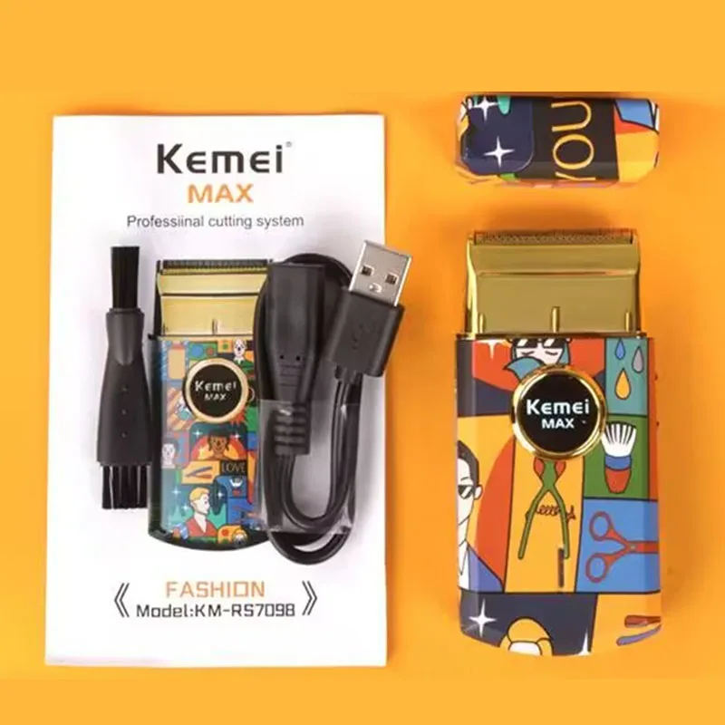 Kemei Mini Portable Electric Shaver electric shaver beard trimmer for Men Beard Hair Shaving