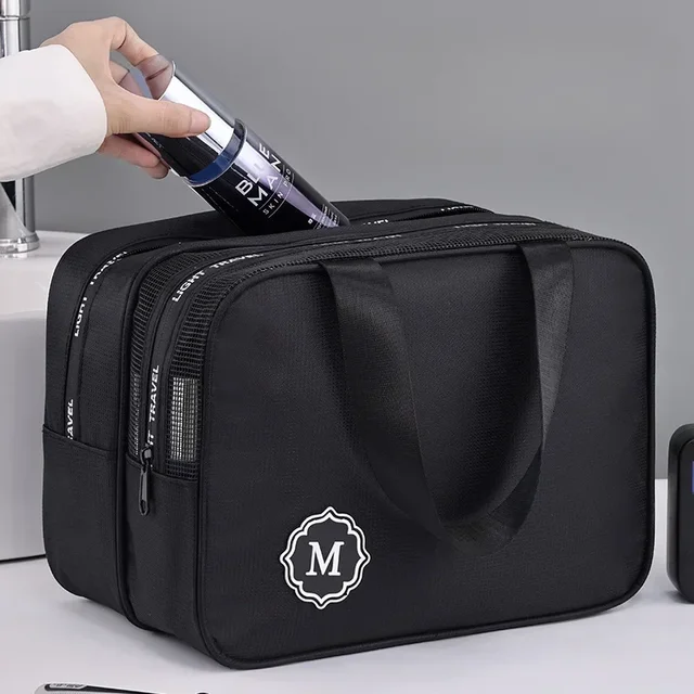55863-a5e9fa.jpg New Large capacity makeup bag dry wet separation double layer toiletry bag travel essential portable Cosmetics organizer