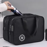 New Large capacity makeup bag dry wet separation double layer toiletry bag travel essential portable Cosmetics organizer 1