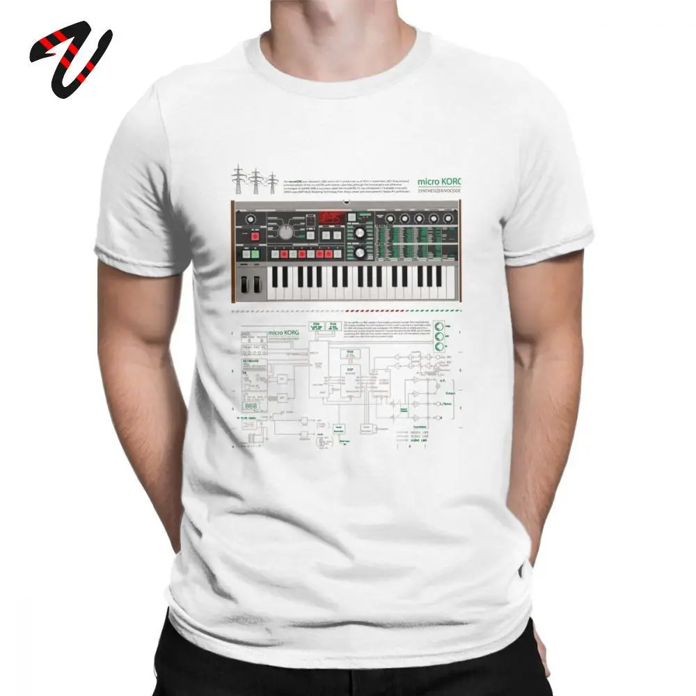 Microkorg Industrial One T-Shirt Uomo Tshirt Synth Sintetizzatore Electronic Modular Techno Tees Cotton Camiseta Print Geek T Shirt