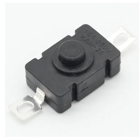 

10pcs KAN-28 1.5A250V Flashlight Switches Self Locking SMD Type 18 x 12mm Push Button Switches 1812-28A