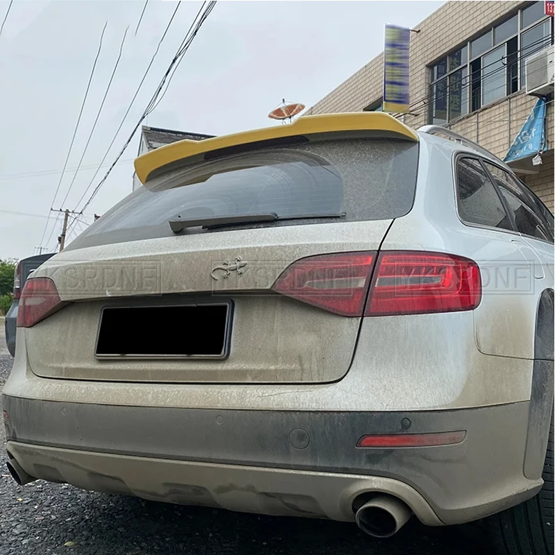Rear Window Spoiler Carbon Fiber For 2009-2016 Audi A4 S4 B8 V2-Style ...