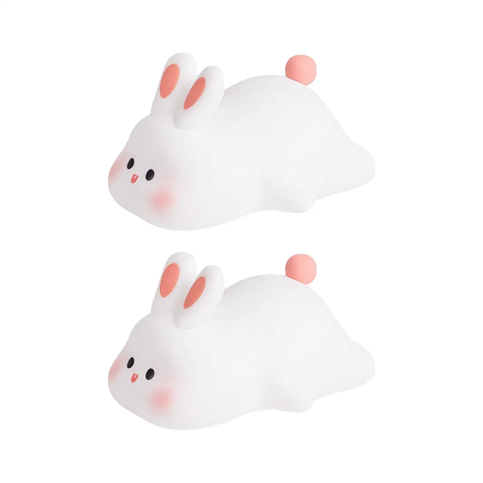 

Rabbit Night Light Kids LED Nightlight Birthday Gift Portable Bunny Night Lamp