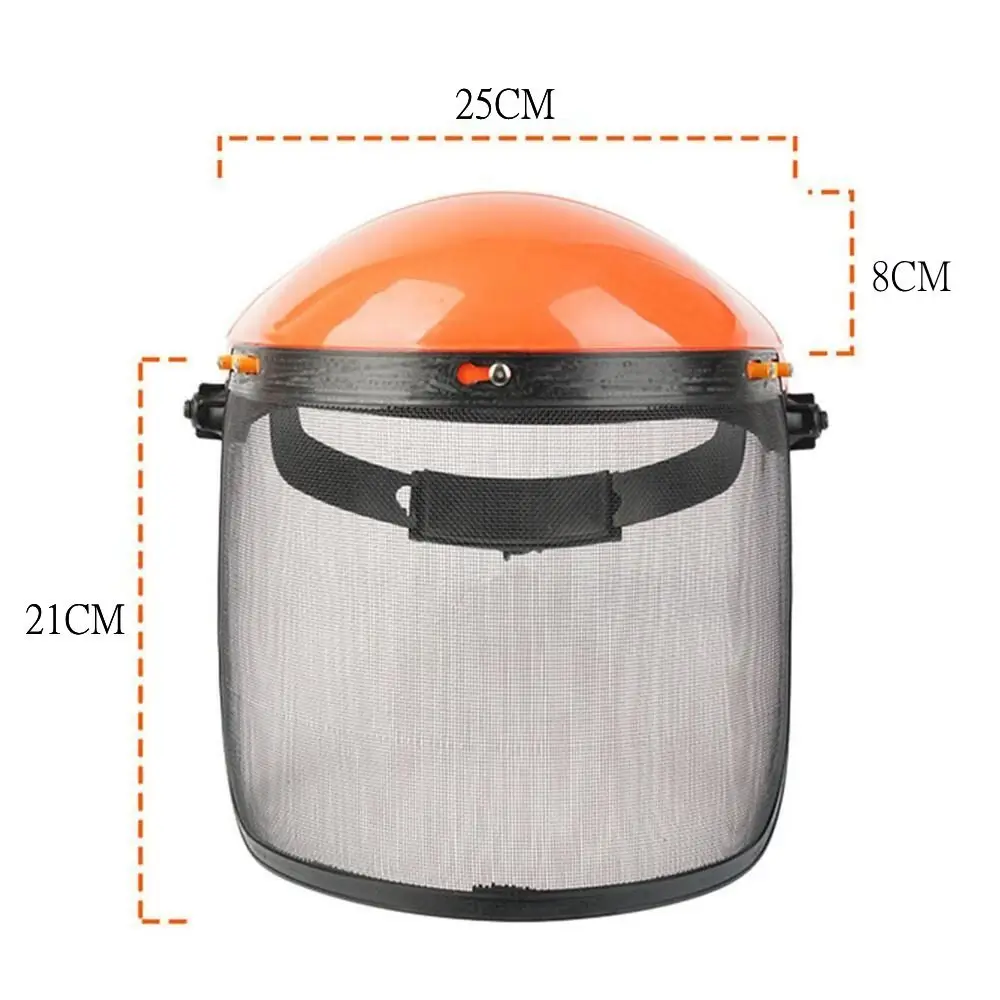 Safety Helmet face shield mask garden trimmer helmet Chainsaw Helmet Mesh Face Shield For Electric Cutting Forestry Logging Mower Gardening Protection Splash Prevention