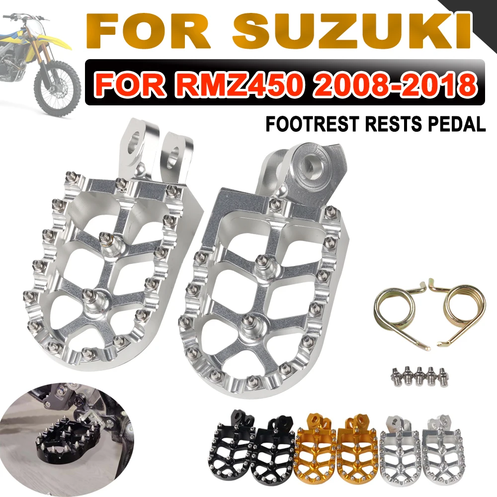 

2015 For SUZUKI RMZ450 RMZ RM-Z 450 RM-Z450 2008 -2016 2017 2018 Motorcycle Accessories Footrests Footpegs Foot Rests Pegs Pedal