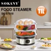 11L Large Capacity Electric Kitchen Food Egg Steamer, Automatic Thermal Smart Corn Bread Boiler, Breakfast Cooking Machine 푸드워머 1