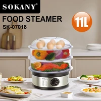 11L Large Capacity Electric Kitchen Food Egg Steamer, Automatic Thermal Smart Corn Bread Boiler, Breakfast Cooking Machine 푸드워머 1