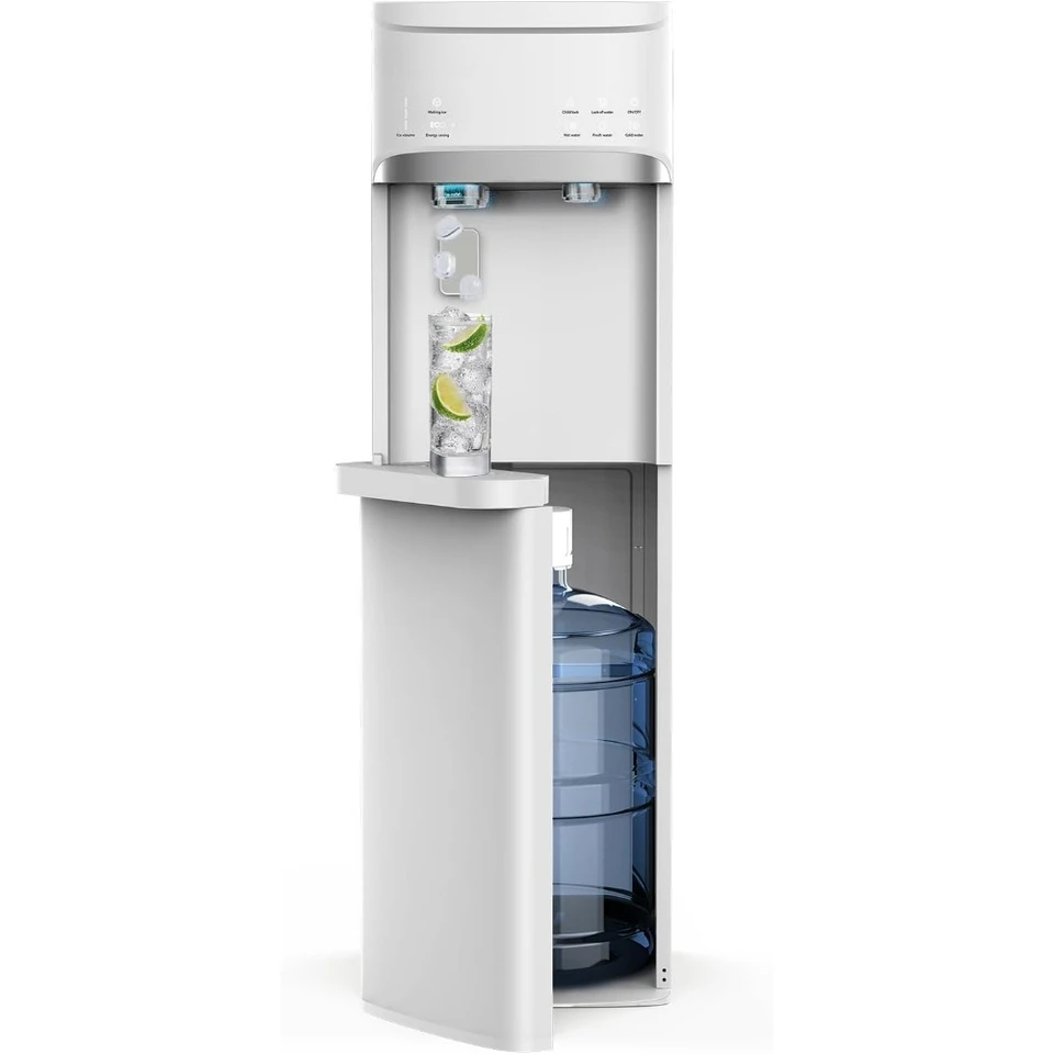 3-in-1 Self Cleaning Water Cooler Dispenser with Ice Maker